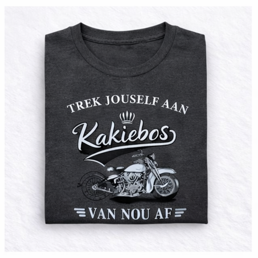 Kakiebos Mens Binder T-Shirt - Charcoal