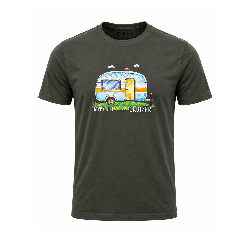 Happy Life Cruizer T-Shirt (Green)