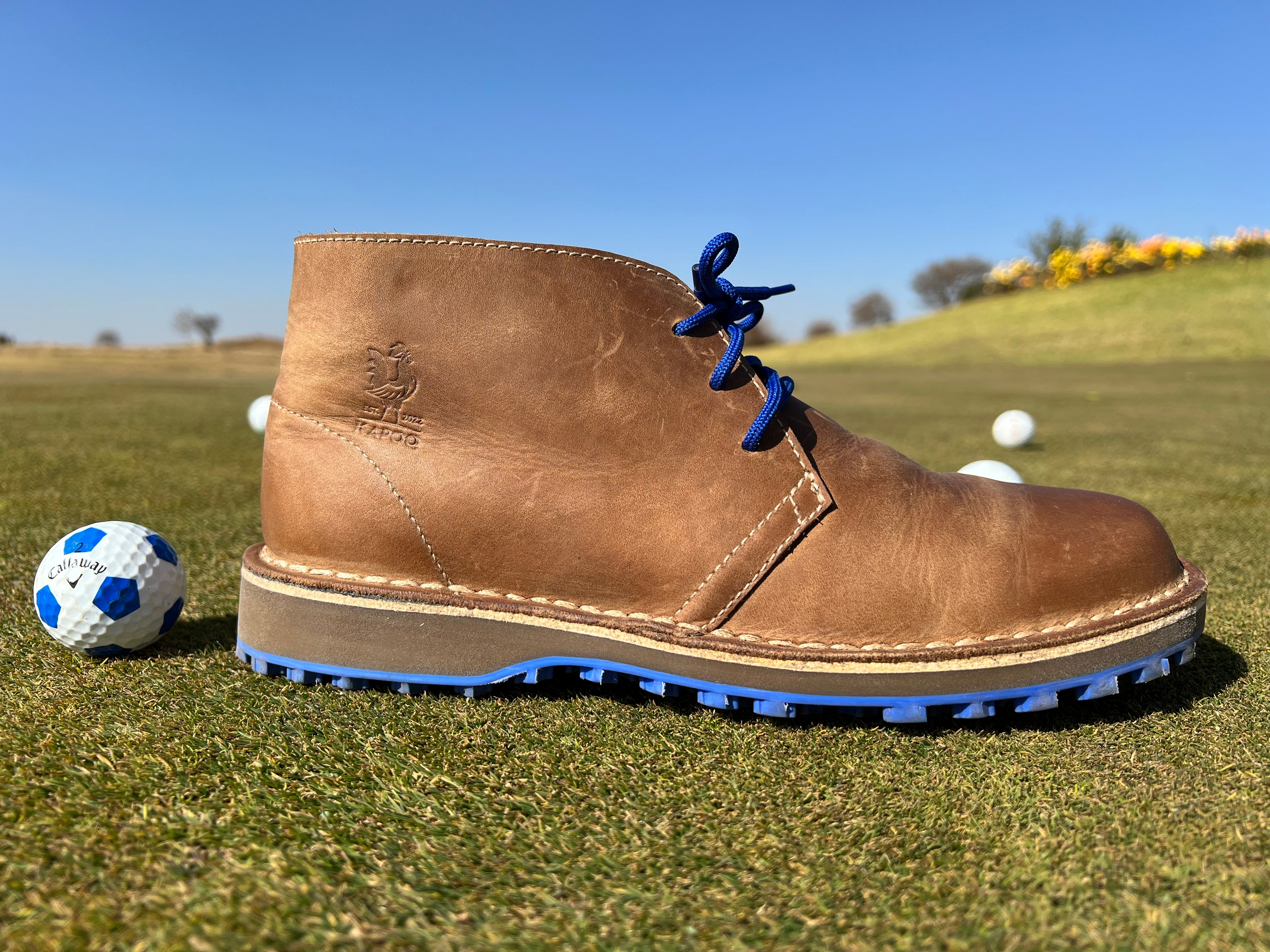Tee Trekker KapoQ Golf Veldskoen - Blue Sole