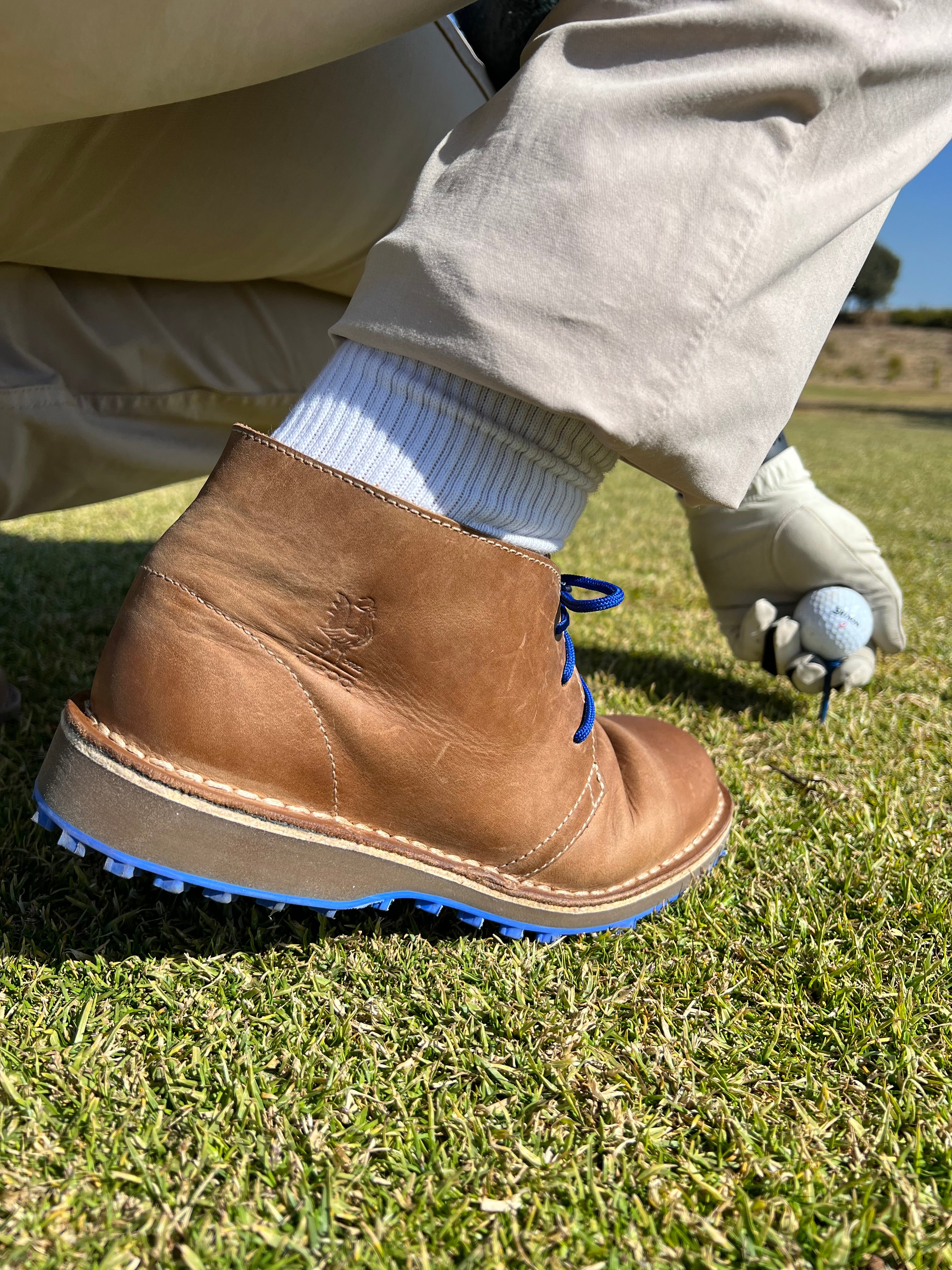 Tee Trekker KapoQ Golf Veldskoen - Blue Sole