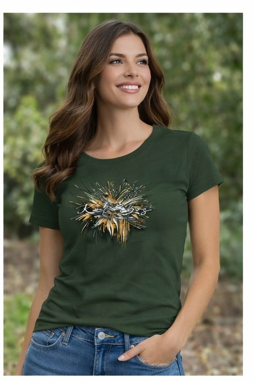 Kakiebos Ladies Sprokie Tee - Basil