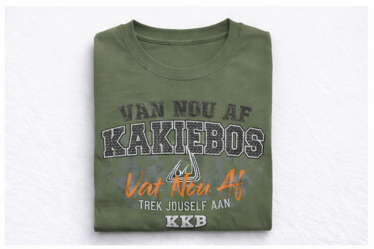 Kakiebos Mens Vuurwerke Tee - Moss