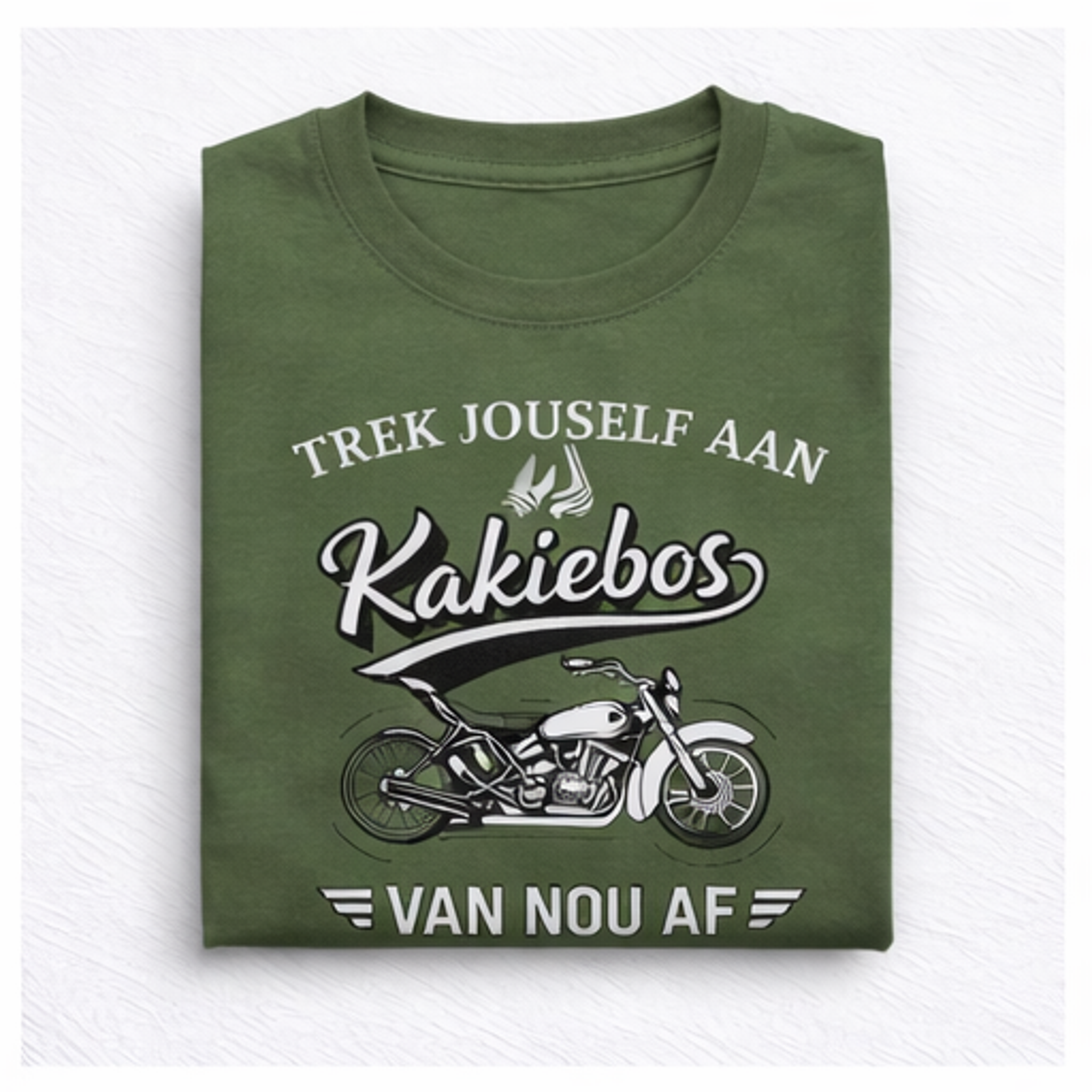 Kakiebos Men's binder T-shirt -Army Green