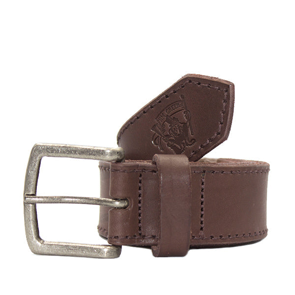 Jim Green Men's Leather Belt (Brown) [40mm]