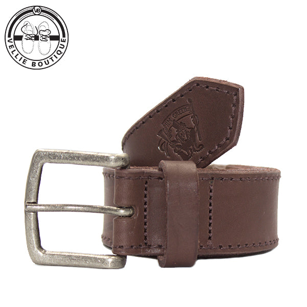 Jim Green Men's Leather Belt (Brown) [40mm]