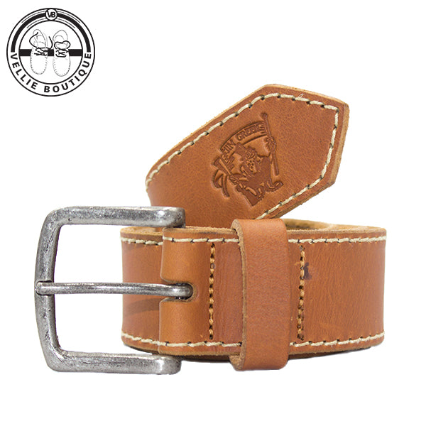 Jim Green Men's Leather Belt (Tan) | Vellie Boutique