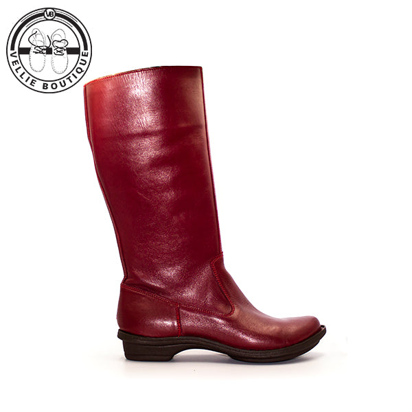 Tsonga - Vutha Long Leg Boot - Oxblood Relaxa - Vellie Boutique