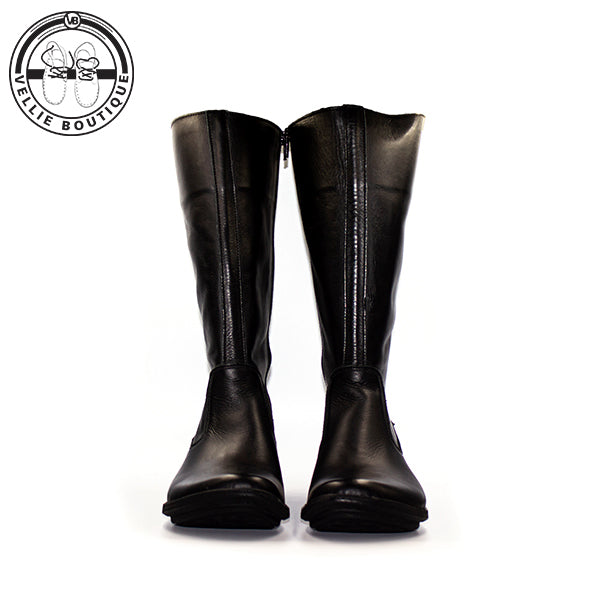 Tsonga - Vutha Long Leg Boot - Black Relaxa - Vellie Boutique