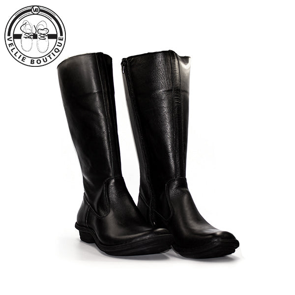 Tsonga - Vutha Long Leg Boot - Black Relaxa - Vellie Boutique