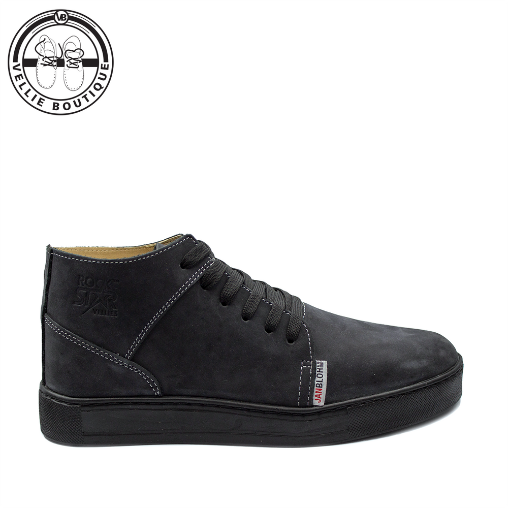 
                  
                    #@ Rockstar Johnny Leather Sneaker Black Nu Buck ( Jan Blohm )
                  
                