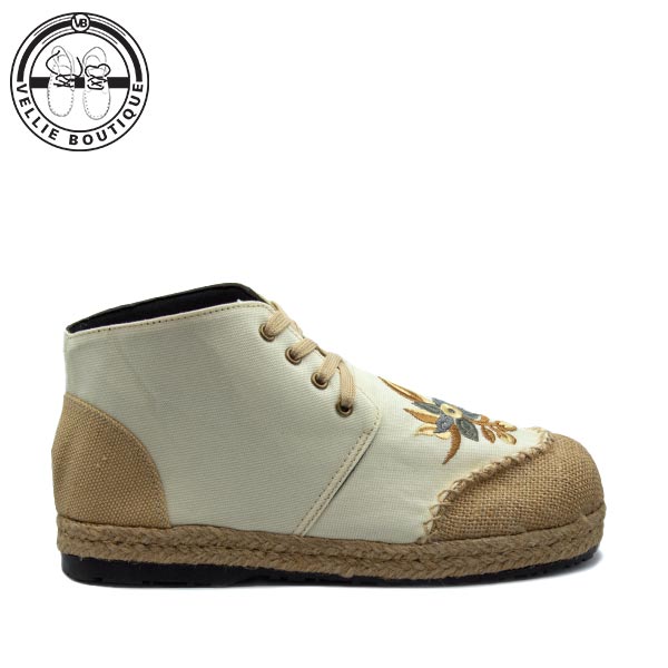 Loslappie Lace-up Boots (Cream)