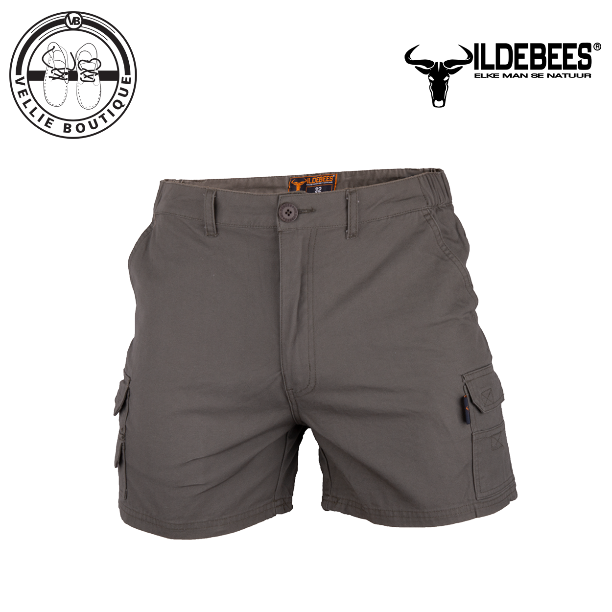 Wildebees Mens Cargo Short - Olive