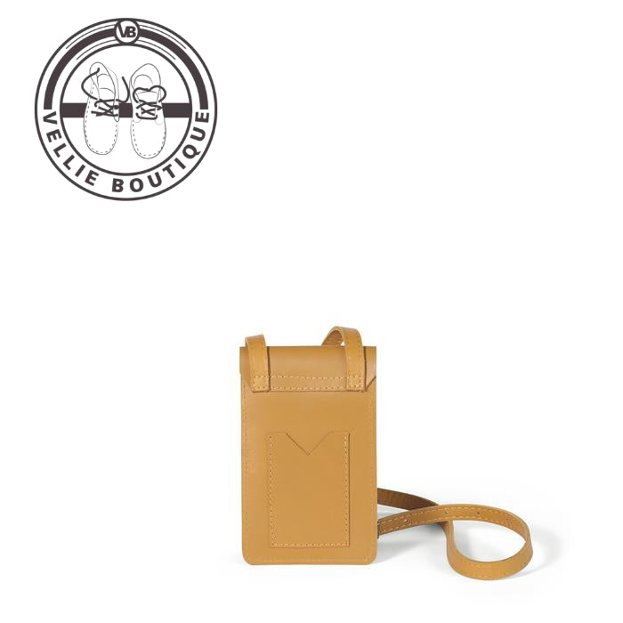 
                  
                    Benji Leather Phone Bag - Mustard
                  
                