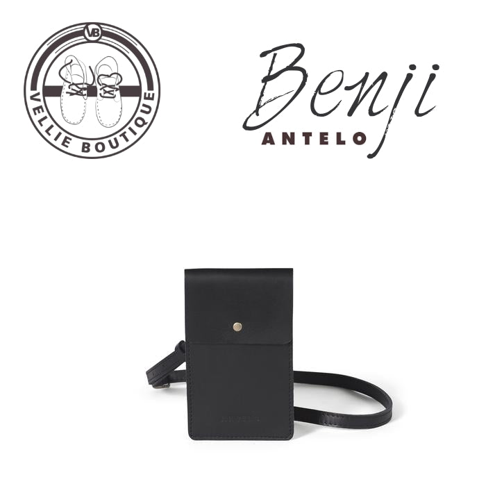 
                  
                    Benji Leather Phone Bag - Black
                  
                