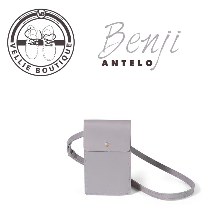 
                  
                    Benji Leather Phone Bag - Alloy Grey
                  
                