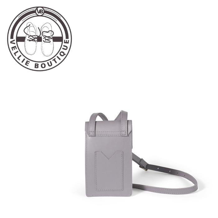 
                  
                    Benji Leather Phone Bag - Alloy Grey
                  
                