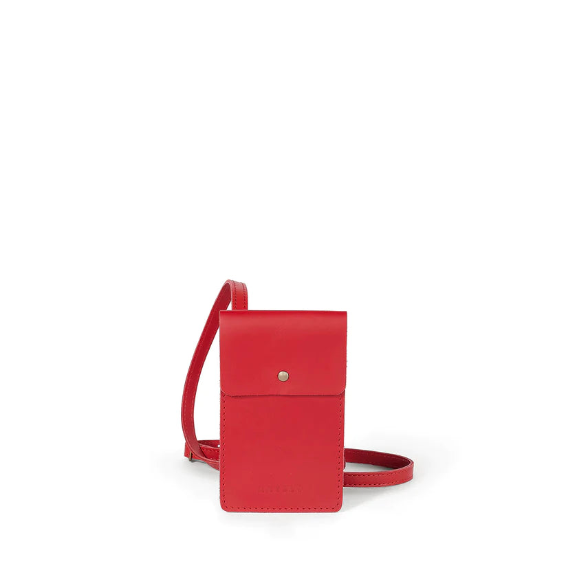 
                  
                    Benji Leather Phone Bag - Bittersweet Red
                  
                